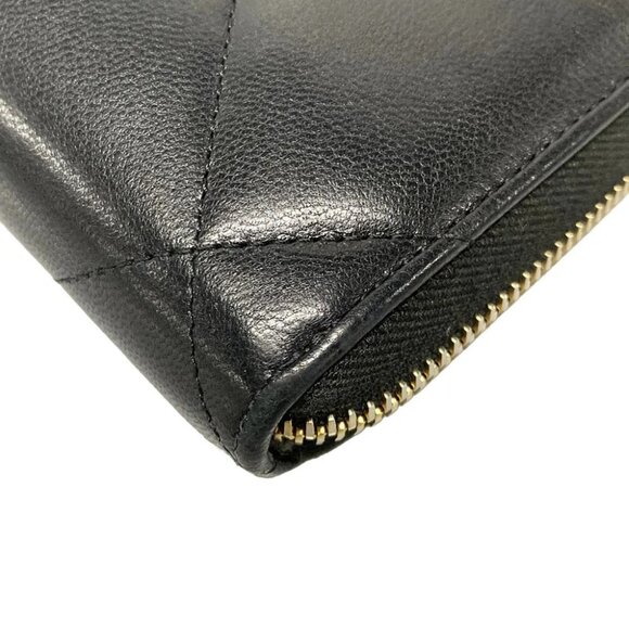 Auth CHANEL CHANEL 19 long zipped wallet AP1063 Black Lambskin Long Wallet - Picture 7 of 13